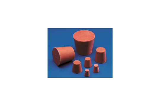 zátka gumová 14,5/10,5/20 mm (horní průměr/dolní průměr/výška),  balení 10 ks