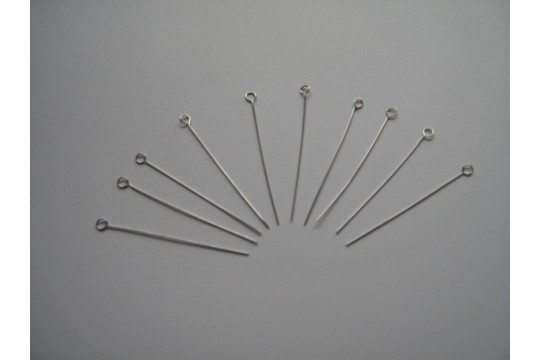 drátek platinový, délka 50 mm, pr. 0,5 mm, očko pr. 3 mm