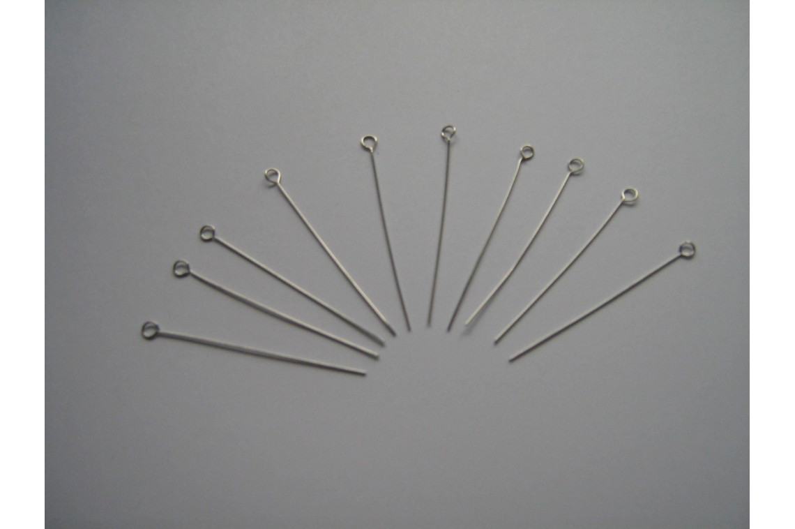 drátek platinový, délka 50 mm, pr. 0,5 mm, očko pr. 3 mm