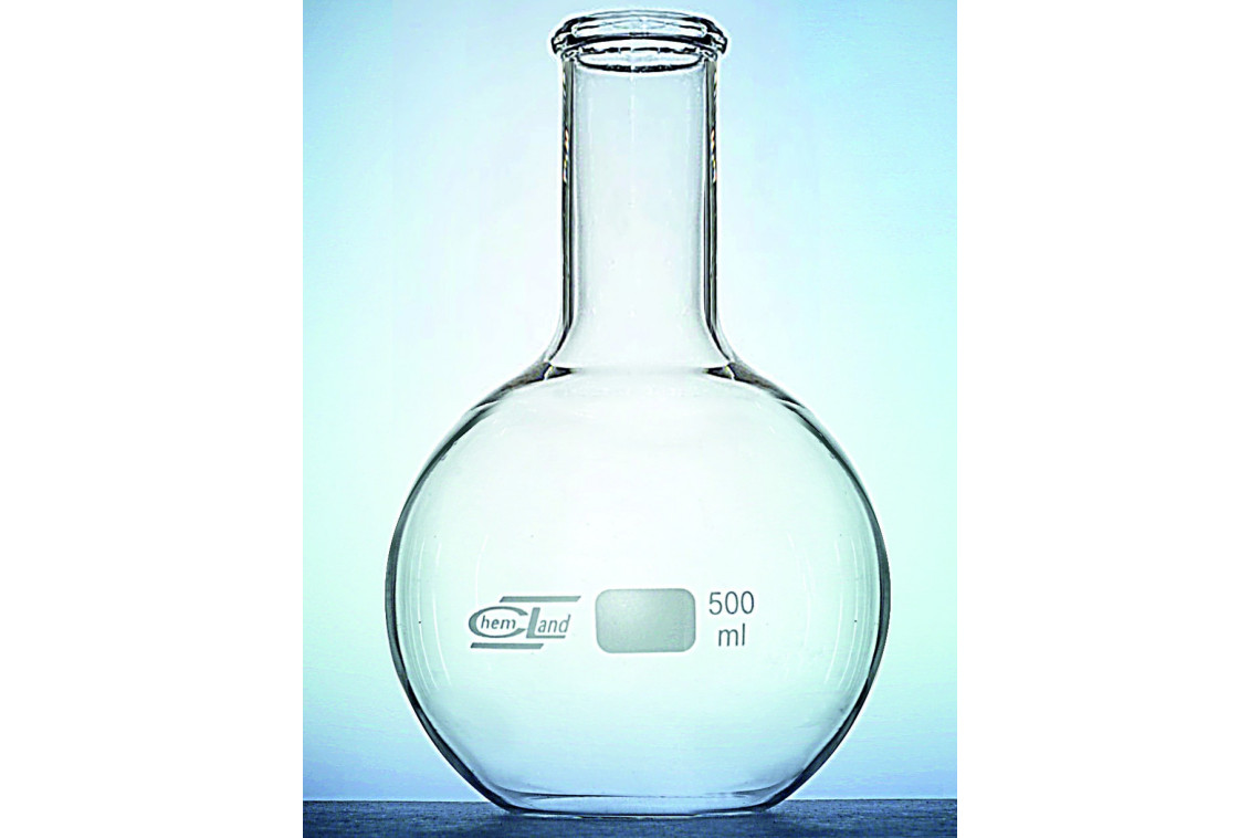 baňka s plochým dnem úzkohrdlá, 4000 ml, VO, balení 2 ks