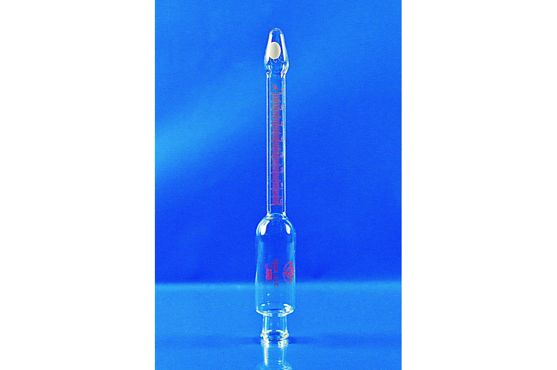 butyrometr na mléko Gerber 0-6%, ověřený