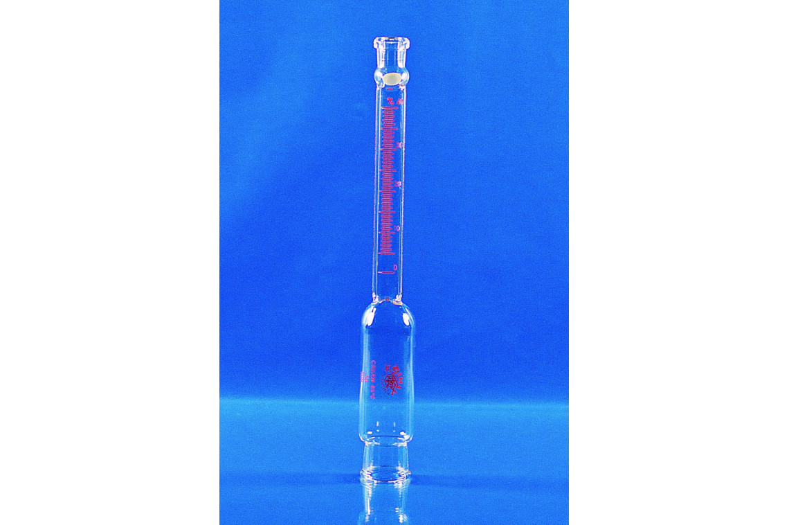 butyrometr na smetanu Roeder 30-55%, ověřený, obsah 5g