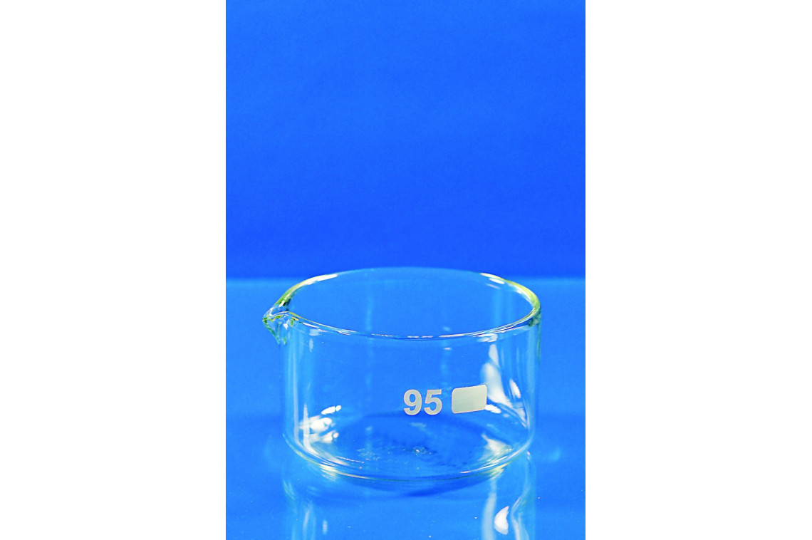 miska krystalizační s výlevkou, ploché dno, 150 ml, pr. 80 mm, balení 10 ks